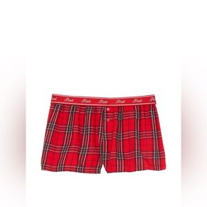 Victoria's Secret Pink Flannel Boxy Pajama Shorts